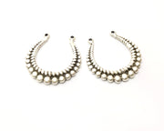 4 Silver Charms Antique Silver Plated Charms (32x31mm)  G17531