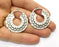 2 Silver Charms Antique Silver Plated Charms (34mm)  G17533