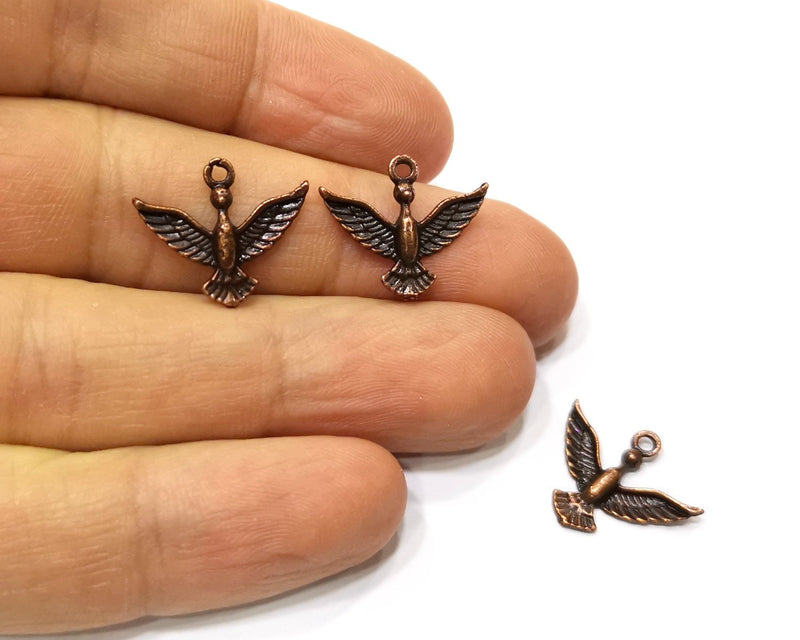 20 Bird Charm Antique Copper Charm (19x16mm) G17545