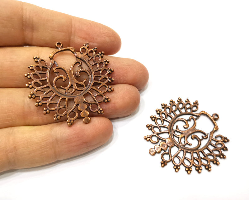 2 Copper Charm Antique Copper Charm (42mm) G17547