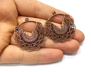 2 Copper Charm Antique Copper Charm (38x36mm) G17561