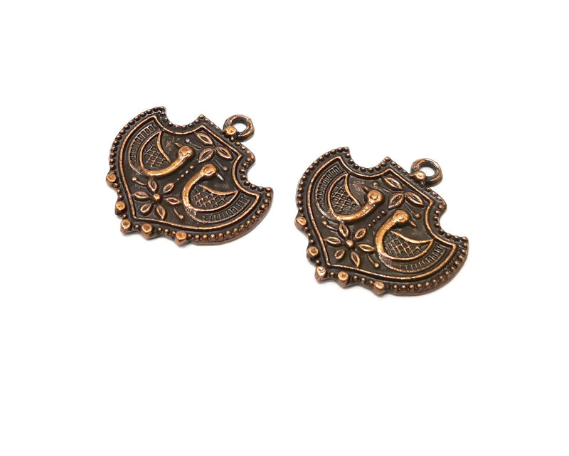 4 Copper Charm Antique Copper Charm (28x27mm) G17565