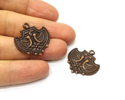 4 Copper Charm Antique Copper Charm (28x27mm) G17565