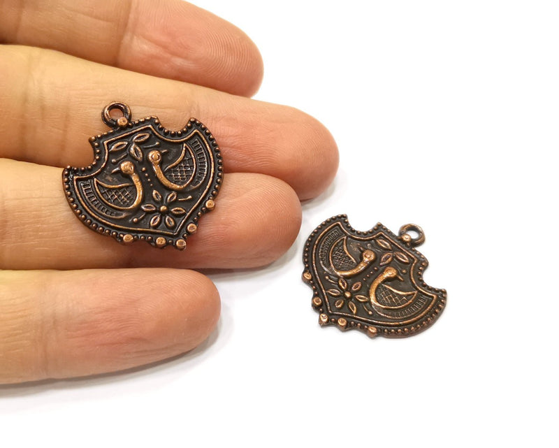 4 Copper Charm Antique Copper Charm (28x27mm) G17565