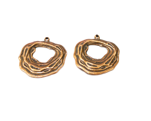 4 Copper Charm Antique Copper Charm (31x30mm) G17169