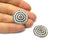 2 Silver Charms Antique Silver Plated Charms (27mm)  G17173