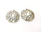 2 Silver Charms Antique Silver Plated Charms (35mm)  G17578