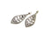 4 Leaf Charms Antique Silver Plated Charms (44x16mm)  G17580