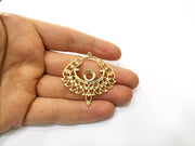 2 Gold Charms Gold Plated Charms  (43mm)  G17593