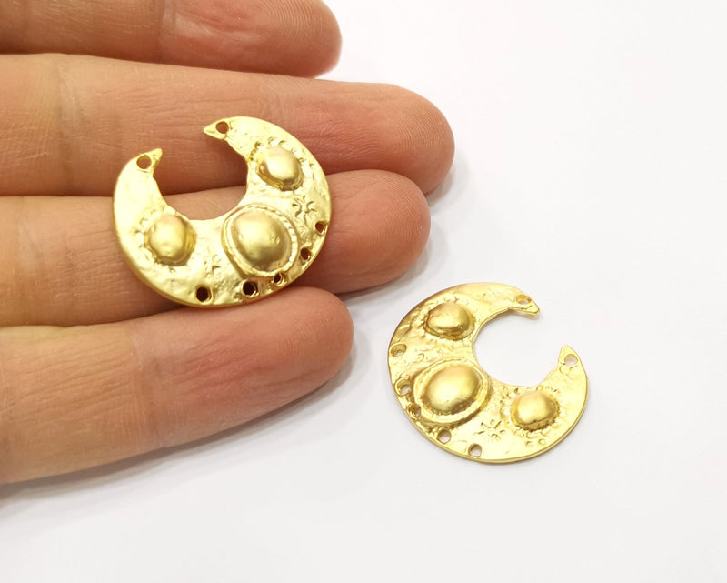 2 Gold Charms Gold Plated Charms  (29x25mm)  G17594