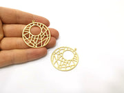 2 Gold Charms Gold Plated Charms  (39mm)  G17595