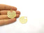 2 Gold Charms Gold Plated Charms  (33mm)  G17597