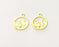 4 Mountain Charms Gold Plated Charms  (20mm)  G17601