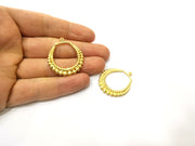 2 Gold Charms Gold Plated Charms  (35x31mm)  G17613