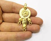 Gold Charms Gold Plated Charms  (54x26mm)  G17212