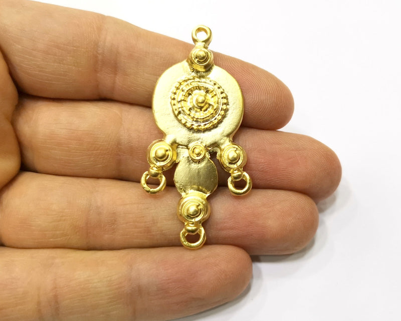 Gold Charms Gold Plated Charms  (54x26mm)  G17212