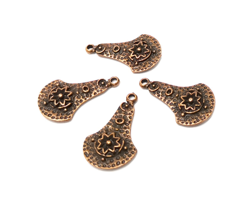 6 Copper Charm Antique Copper Charm (26x16mm) G17213