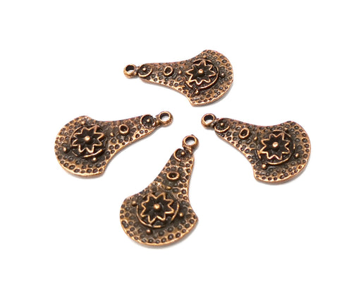 6 Copper Charm Antique Copper Charm (26x16mm) G17213