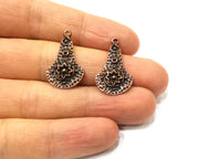6 Copper Charm Antique Copper Charm (26x16mm) G17213