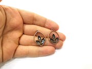 5 Leaf Charm Antique Copper Charm (28x20mm) G17619