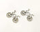 4 Bike Charms Antique Silver Plated Charms (33x25mm)  G17242