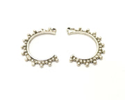 4 Silver Charms Antique Silver Plated Charms (33x25mm)  G17246