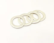 6 Circle Connector Antique Silver Plated Metal (25 mm)  G17249