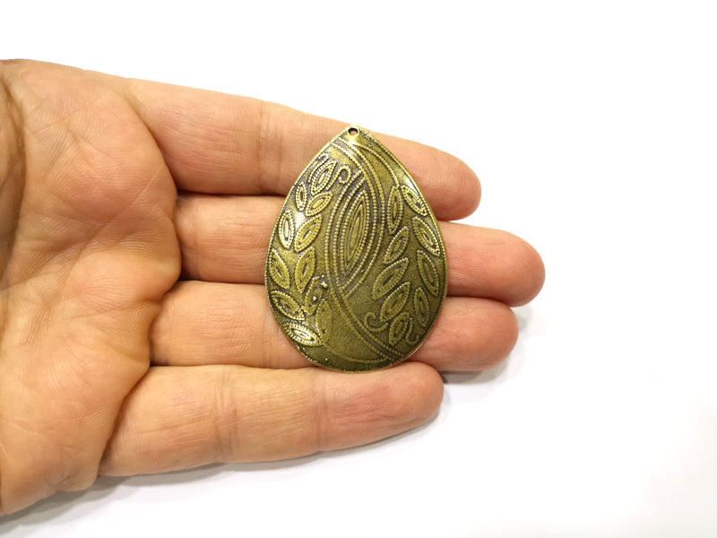 Antique Bronze Pendant Antique Bronze Plated Metal (53x38mm) G17272