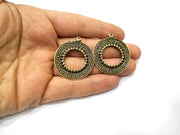 2 Antique Bronze Charm Antique Bronze Plated Charm (35mm) G17274