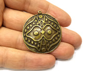 2 Antique Bronze Charm Antique Bronze Plated Charm (36mm) G17275