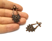 2 Copper Charm Antique Copper Charm (43x21mm) G17372