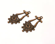 2 Copper Charm Antique Copper Charm (43x21mm) G17372