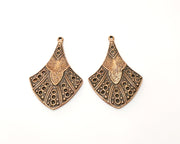 2 Copper Charm Antique Copper Charm (42x27mm) G17634