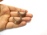 2 Copper Charm Connector Antique Copper Charm (30x25mm) G17640