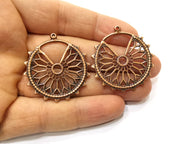 2 Copper Charm Antique Copper Charm (37mm) G17646