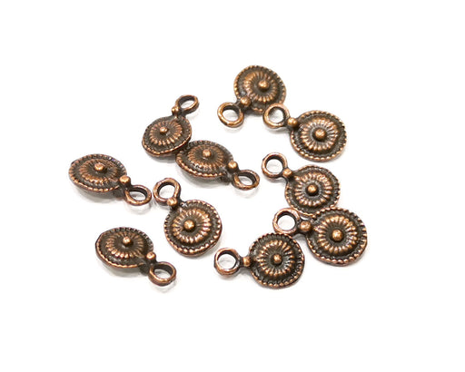 20 Copper Charm Antique Copper Charm (13x8mm) G17281