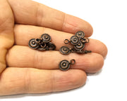 20 Copper Charm Antique Copper Charm (13x8mm) G17281