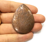 Antique Copper Pendant Antique Copper Plated Metal (52x38mm) G17284