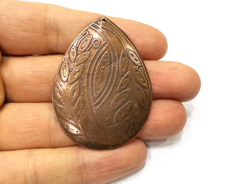 Antique Copper Pendant Antique Copper Plated Metal (52x38mm) G17284
