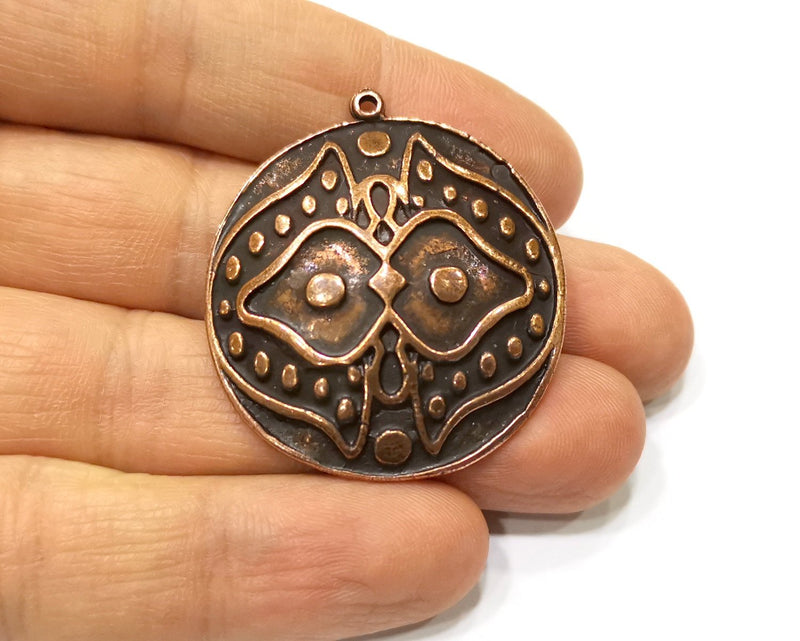 2 Copper Charm Antique Copper Charm (37mm) G17285