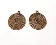 2 Copper Charm Antique Copper Charm (33mm) G17286