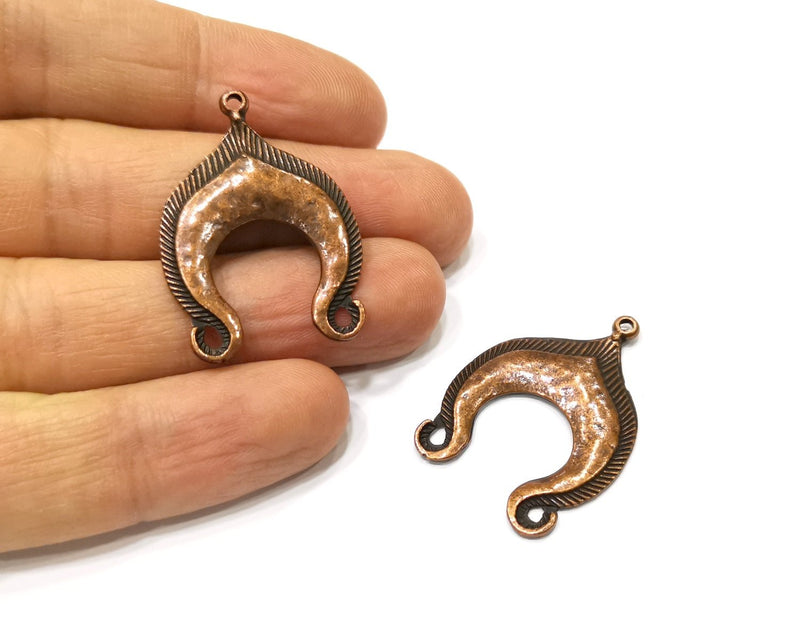2 Copper Charm Antique Copper Charm (35x25mm) G17291