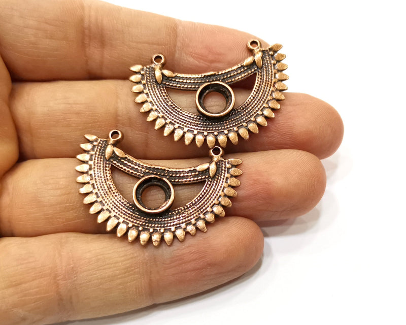 2 Copper Charm Antique Copper Charm (39x26mm) G17655