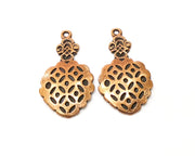 2 Copper Charm Antique Copper Charm (43x23mm) G17656