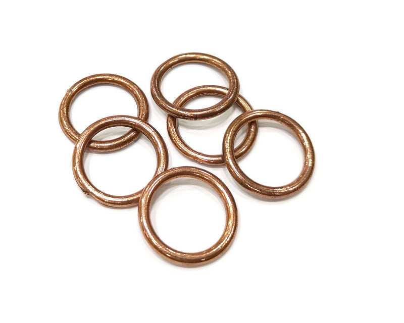 10 Circle Connector Copper Circle Antique Copper Plated Metal (21mm) G17293