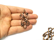 2 Copper Charm Antique Copper Charm (58x261mm) G17294
