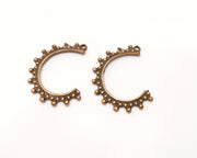 4 Copper Charm Antique Copper Charm (34x29mm) G17296