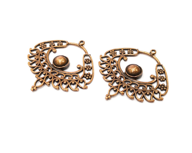 2 Copper Charm Antique Copper Charm (43mm) G17309