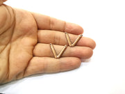 10 Copper Charm Connector Antique Copper Charm (24x17mm) G17660