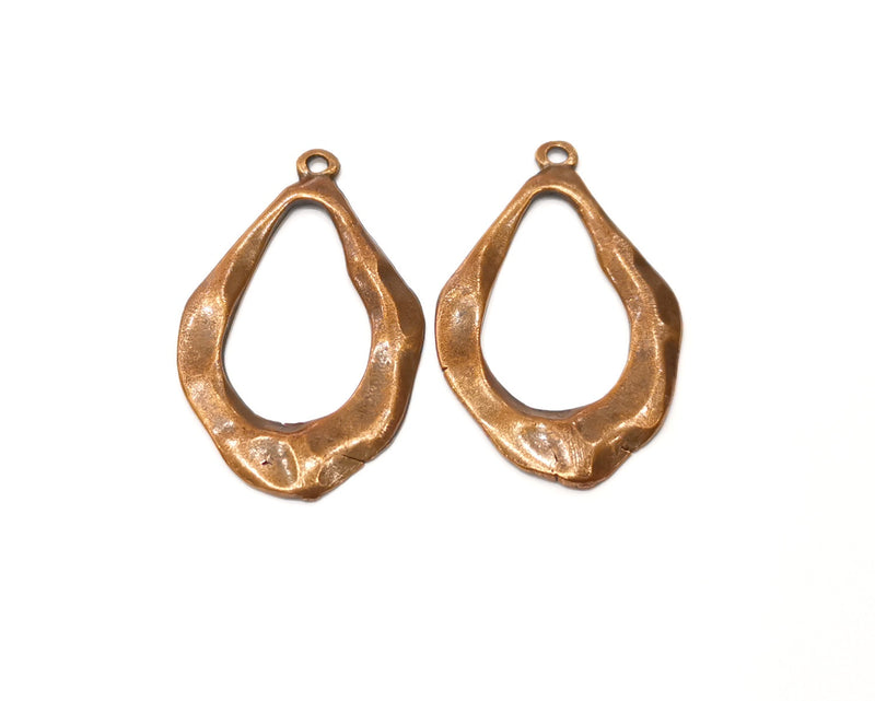 4 Copper Charm Antique Copper Charm (43x25mm) G17312